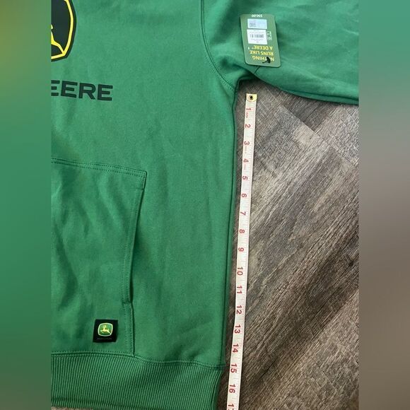 John Deere Core Graphic Logo Hoodie Green- Size Medium - Picture 8 of 10